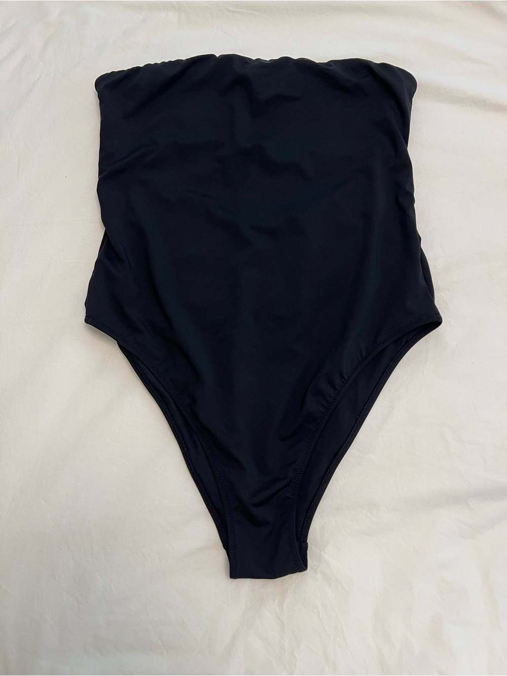 H&M Strapless Black One-Piece Swimsuit - Classic Bandeau Swim